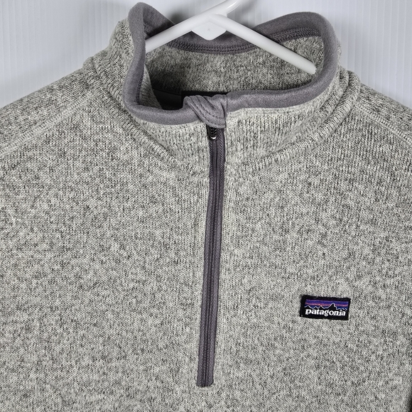 Patagonia Women's Better Sweater 1/4-Zip Fleece In Birch White Size Medium - Picture 4 of 15